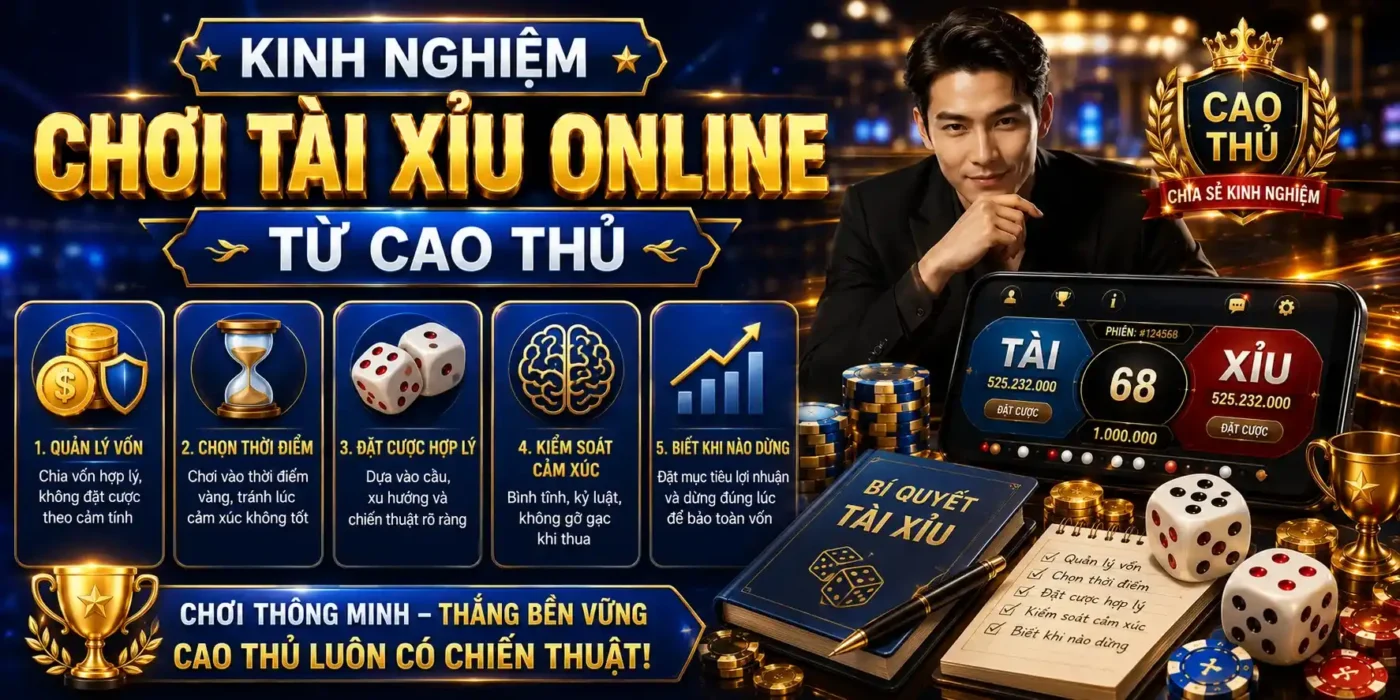 Kinh nghiệm chơi Tài Xỉu Online từ cao thủ